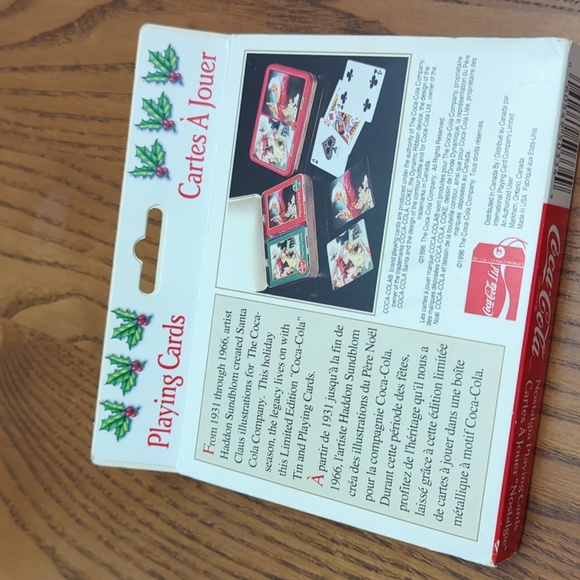 Limited edition. Coca Cola Nostalgia tin with one pack of playing cards. 1996. - Picture 4 of 6